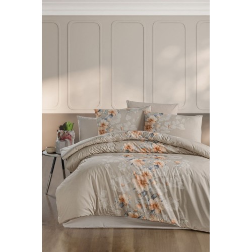 Постельное белье "Карвен" ранфорс евро Annabel Cappuccino