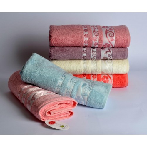 Полотенце Карвен "VALENTINA" 50*90 6шт. бамбук Н 1651