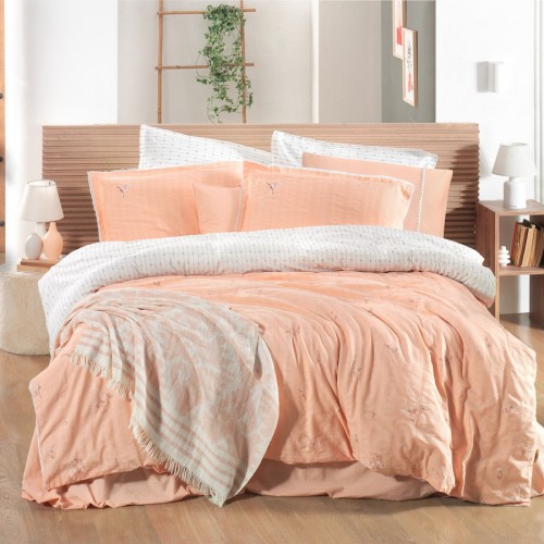 Постельное белье Sarev Mood Comfort жатый хлопок евро N354 GRACIA v2/Somon