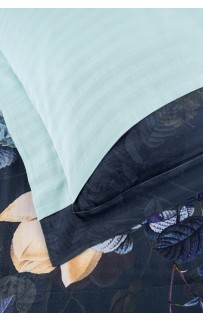 Постельное белье Карвен Stripe Satin с цветным принтом 1.5 спальное N249 -SB017(4пр.) (Акция)