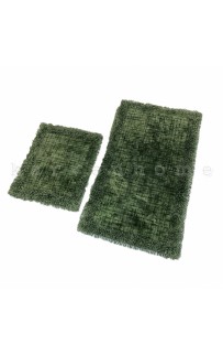 Набор ковриков для ванной Карвен EKOSE ESKITME K.M/с бахрамой 60*100-60*50 KV 428 haki/хаки