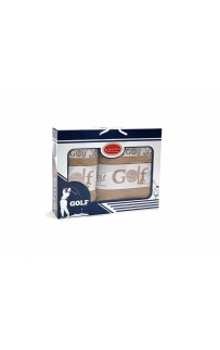 Полотенце в коробке Карвен " Golf" махра 50*90/70*140 HS 1551