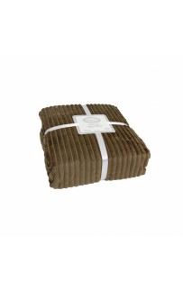 Плед KARVEN Super Soft "DIAS" 200*220 п/э евро Р 942 шоколад (Акция).