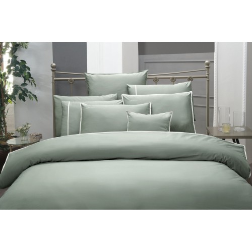 Постельное белье "Sarev" сатин кинг сайз N078 SARTORIA v13/Yesil