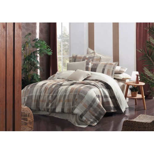 Постельное белье Sarev VESTA ELITE GROUP лен евро N256 v1/Bej