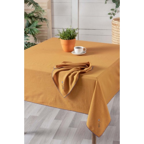 Скатерть SAREV 150*240 лён М 826 SOLEN v 4/Sari