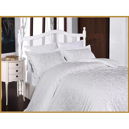 Постельное белье "Карвен" сатин евро (Sweta White)