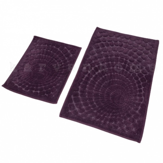 Набор ковриков для ванной Карвен GIRDAP KV 421 mor/фиолетовый