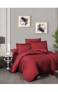 Постельное белье КАРВЕН сатин Де Люкс N044 Chackers Red