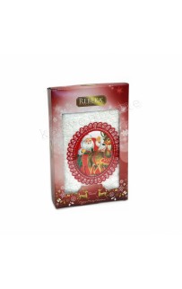 Полотенце Rebeka" Новый год" махра 50*90 1шт HS 1710 v3 krem/кремовый