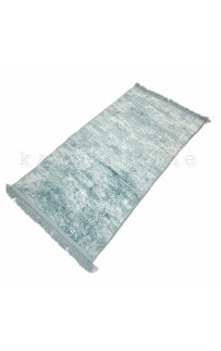Набор ковриков для ванной Карвен BUKET SACAKLI/софт жаккард с бахрамой KV 416 mavi/синий