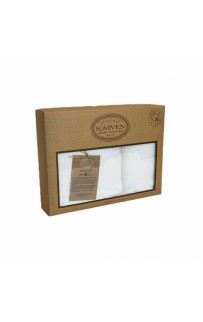 Набор полотенец Карвен " TROPICAL" махра 50*90/70*140 HS 1720 beyaz/кремовый