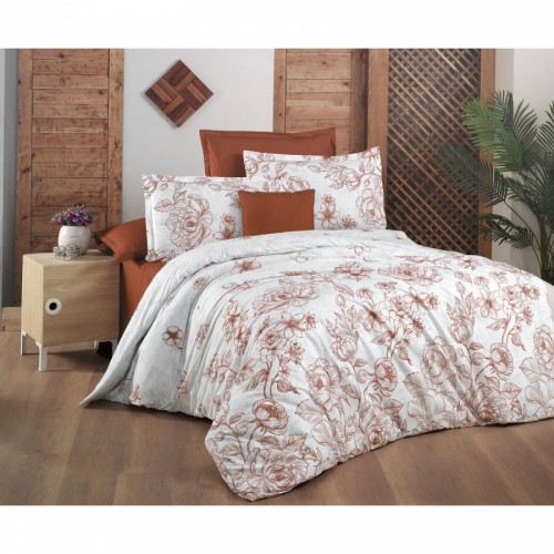 Постельное белье "Sarev Bazaar"ранфорс евро"OCTAVIA" v1 (Акция)