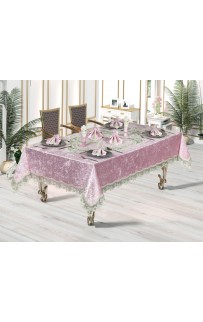Скатерть FINEZZA " Melisa " 160*230 круж и салф 8 шт.(бархат) М 750 (Акция)