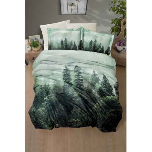 Постельное белье "Карвен" (сатин 3D) евро ( Forest)