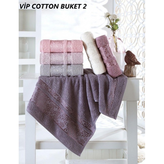 Полотенце Карвен "BUKET2 " 50*90 6шт.махра Н 3062