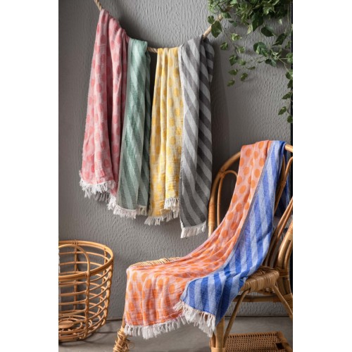 Полотенце Sarev пляжное 90*160 1шт. хлопок Н 1033 LEVANZO v1/Gri