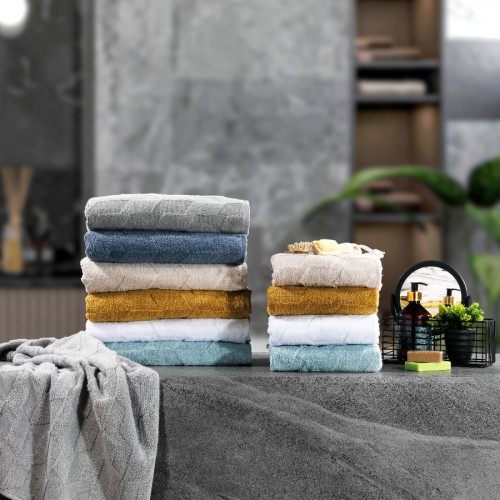 Полотенце Zebra casa "EVA" 50*90 1шт. махра Н 1015 кирпичный