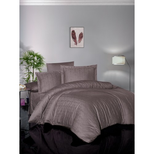 Пододеяльник+наволочка Карвен ELEGANT евро сатин Athena Lilac.