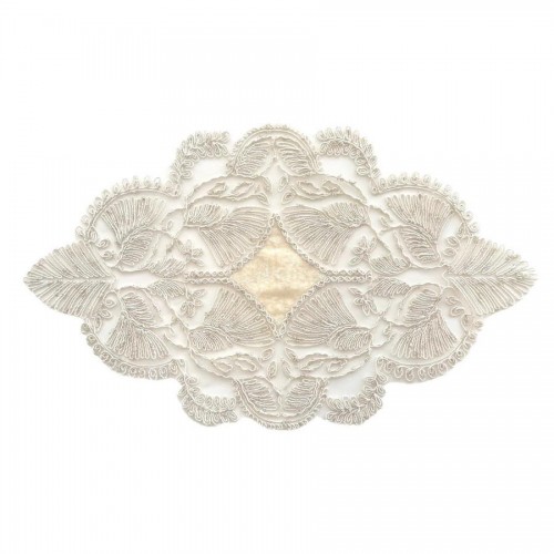 Салфетка Карвен 45*30 велюр с кружевом М836/1723 K15 крем