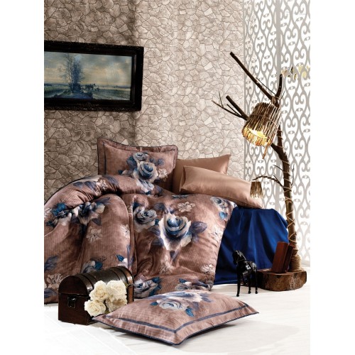 N046 Постельное белье Zebra 3Dсатин евро ( Hemera ) (АКЦИЯ)