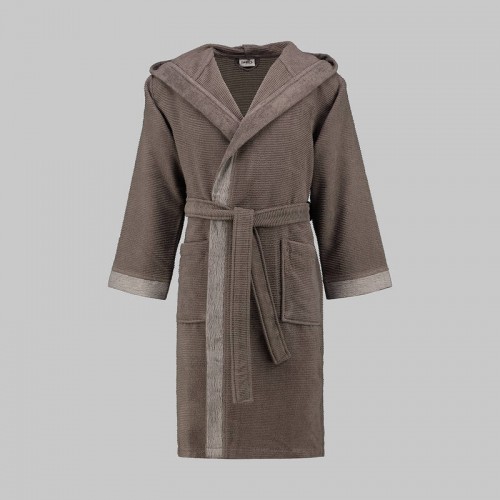 Халат Sarev махра унисекс с капюшоном В 1125 STREET v4/K.Gri L