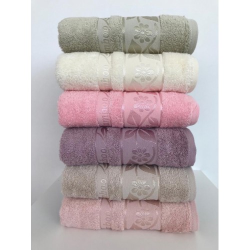 Полотенце Карвен "Acra" 50*90 6 шт. бамбук Н 4093