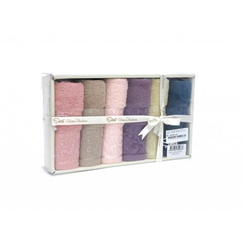 Полотенце кухонное Карвен "Hazal " махра 30*50 6 шт.в коробке НМ 623