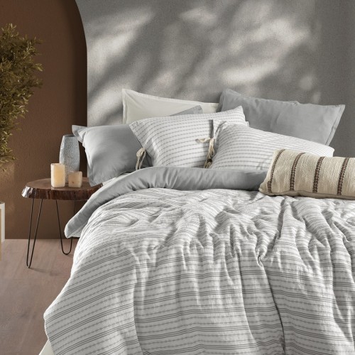 Постельное белье Sarev Mood Comfort муслин евро N357 ABRA v1/Gri