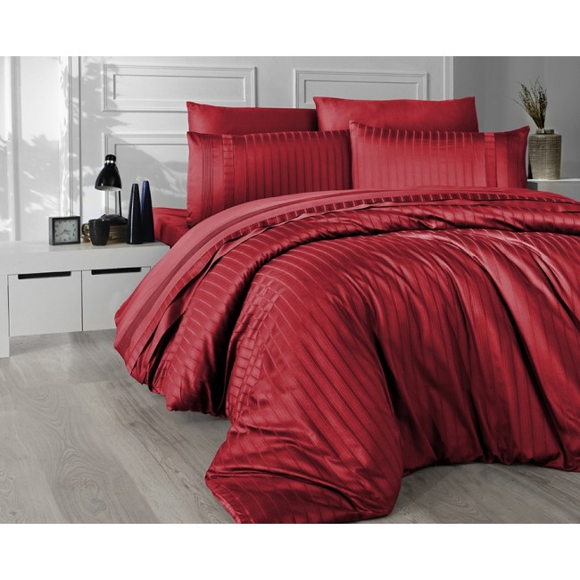 Постельное белье КАРВЕН сатин Де Люкс N044 New Trend Red