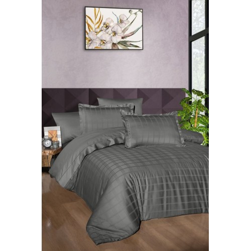 Постельное белье "Карвен" сатин евро Royce Storm