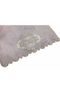 Набор полотенец Карвен "DAMASK"гипюр с кружевом,бамбук 50*90/70*140 HS1716 v4 lila/лиловый