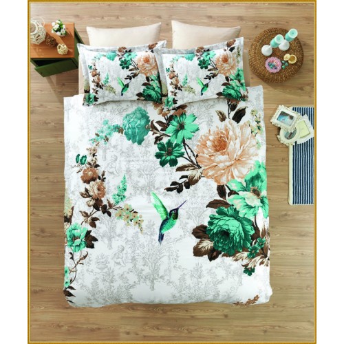 Постельное белье "Карвен" сатин 3D евро (Mabella)