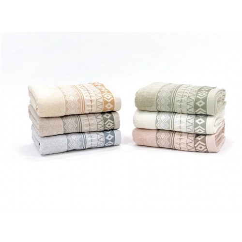 Полотенце Карвен Luх Cotton"Antika" 50*90 6 шт. махра Н 5073