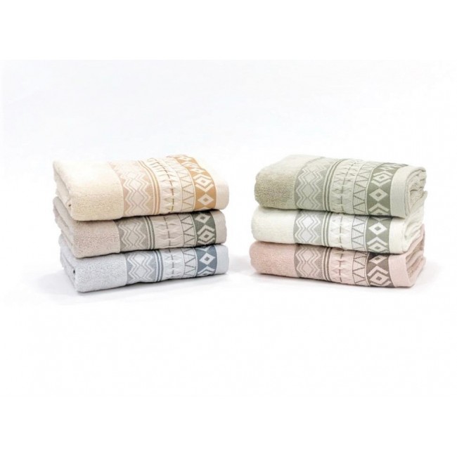 Полотенце Карвен Luх Cotton"Antika" 50*90 6 шт. махра Н 5073