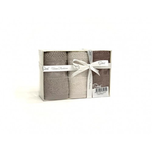 Набор полотенец кухонный Карвен "TWOEL"махра 30*50 3шт HM 698 (V-2)