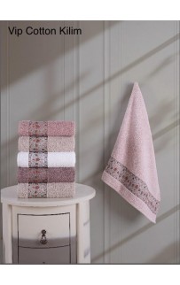 Полотенце Карвен Vip Cotton "KILIM" 50*90 6шт.махра H 3282