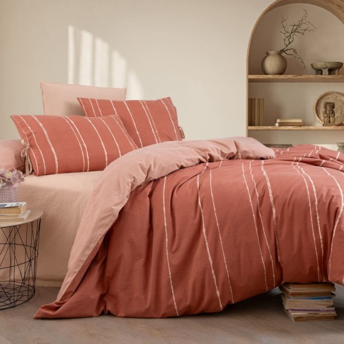 Постельное белье "Sarev Bazaar" ранфорс 1,5 спальн. N376 LAUREL v5/Taba