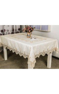 Скатерть "Карвен" жаккард с гипюром 160*300 М 612-5 (Акция)