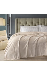 Плед Karven фланель 1,5 спальн. PL 005 SOLID JACQAURD v3/Beige
