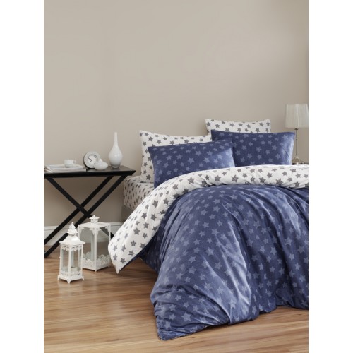 Постельное белье "Карвен" ранфорс 1,5 спальн. (Light Navy Blue)