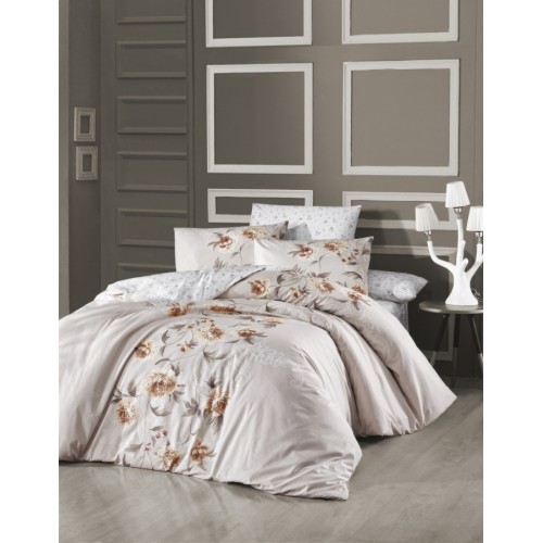 Постельное белье "Карвен" ранфорс евро (Luisa ekru)