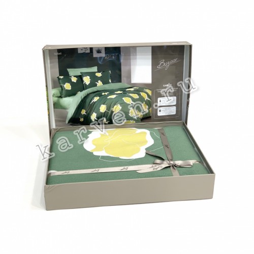 Постельное белье "Sarev Bazaar"ранфорс евро "ISABEL" v1 (Акция)