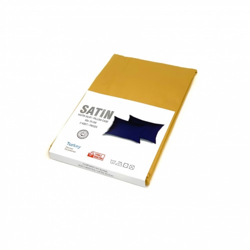 Наволочки Karven сатин 50*70 (+5см) 2шт E 019 золото