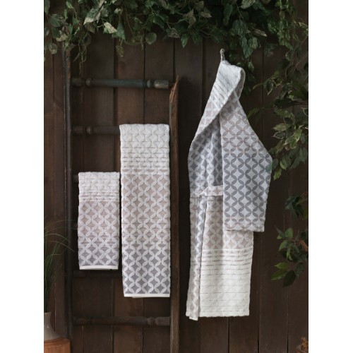 Халат Sarev "ELISE" махра женский В 1123 V-1/Bej L (АКЦИЯ)