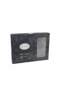 Плед KARVEN "DANTELLI WAFFLE P?KE"с кружевом 200*220 хлопок евро Р 931 св.серый