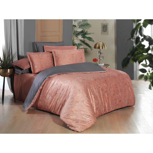 Постельное белье "Sarev"(300 tc) сатин евро ORLINA TABA/v4