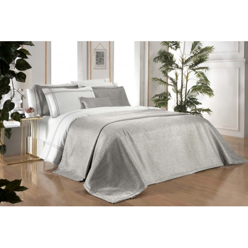Комплект SAREV "VENTUS" (покрывало +постельное белье) евро Y 881 v4 Gri/серый