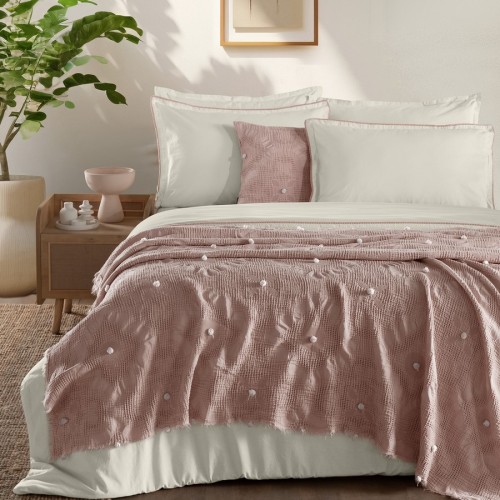 Комплект SAREV Mood Comfort (Покрывало+постельное белье) евро Y1017 ALISON v2/Pudra