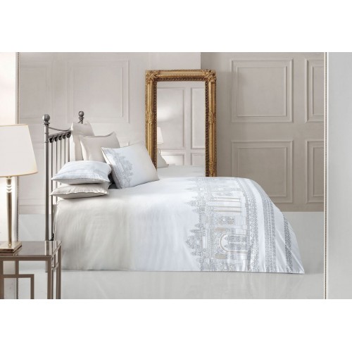 Постельное белье "Sarev"ранфорс евро"DOLMABAHCE" v1/бежевый